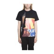 Juun.J Bomullstryck T-shirt Black, Herr