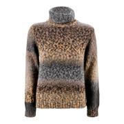 Kangra Fantasy Jumper med Hög Hals Multicolor, Dam