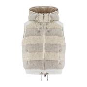 Panicale Vadderad Gilet med Paljettdekoration Gray, Dam