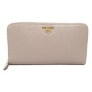 Prada Vintage Pre-owned Laeder plnbcker Beige, Dam