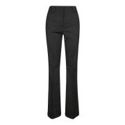 Andamane Flared Ull Stretch Byxor Black, Dam