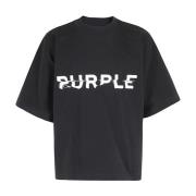 Purple Brand Oversized Kortärmad Jersey Topp Black, Herr