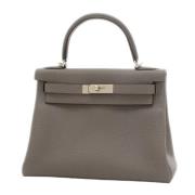 Hermès Vintage Pre-owned Laeder handvskor Gray, Dam