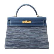 Hermès Vintage Pre-owned Laeder handvskor Blue, Dam