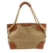 Gucci Vintage Pre-owned Canvas gucci-vskor Brown, Dam