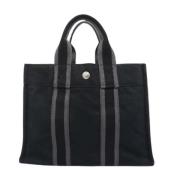 Hermès Vintage Pre-owned Canvas totevskor Black, Dam