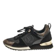 Louis Vuitton Vintage Pre-owned Belagd canvas sneakers Black, Dam