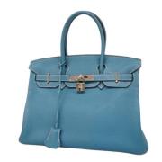 Hermès Vintage Pre-owned Laeder handvskor Blue, Dam