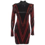 Balmain Pre-owned Pre-owned Tyg klnningar Black, Dam