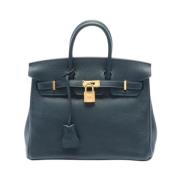 Hermès Vintage Pre-owned Laeder handvskor Blue, Dam