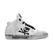 Philipp Plein Stiliga Sneakers för Modeentusiaster White, Herr