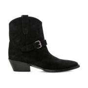 Saint Laurent Stilrena ankelboots Black, Dam