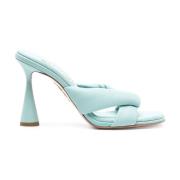 Aquazzura Stiliga Mules med Unik Design Blue, Dam