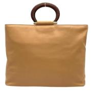 Celine Vintage Pre-owned Laeder totevskor Beige, Dam