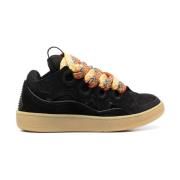 Lanvin Mode Sneakers i Mörkröd Black, Dam