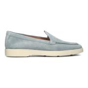 Santoni Slip-On Skor Sky Mocka Blue, Dam