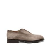 Santoni Klassiska Derby Skor i Rosa Gray, Herr