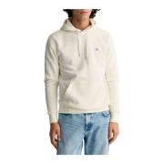 Gant Shield Hoodie White, Herr