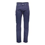 Gant Blå Bomulls Jeans Byxa, 5-Ficks Byxa Blue, Herr