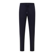 Hugo Boss Slim Fit Elastiska Bomullsbyxor -Marino Blue, Herr