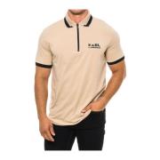 Karl Lagerfeld Polo med kort ärm Beige, Herr