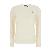 Polo Ralph Lauren Vit Tröja Julianna Pullover White, Dam