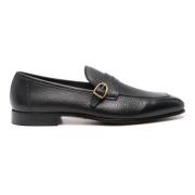 Tom Ford Italienska Läder Spänne Loafers Black, Herr