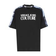 Versace Jeans Couture Cerulean T-shirt Vår/Sommar Kollektion 2024 Blac...