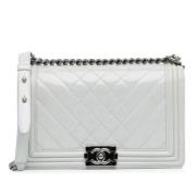 Chanel Vintage Pre-owned Laeder crossbodyvskor White, Dam