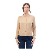 Fracomina Beige Cardigan med knappstängning Beige, Dam