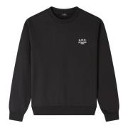 A.p.c. Svart Unisex Tröja Rue Madame Paris Black, Herr