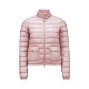 Moncler Kort Dunjacka i Lyserød Pink, Dam