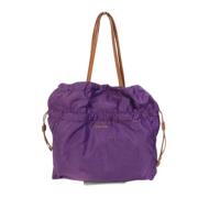 Prada Vintage Pre-owned Tyg prada-vskor Purple, Dam