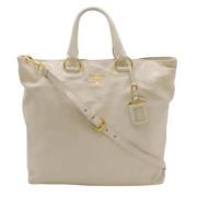 Prada Vintage Pre-owned Laeder prada-vskor Beige, Dam