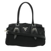 Prada Vintage Pre-owned Nylon prada-vskor Black, Dam