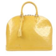 Louis Vuitton Vintage Pre-owned Laeder handvskor Yellow, Dam