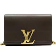 Louis Vuitton Vintage Pre-owned Laeder kuvertvskor Brown, Dam