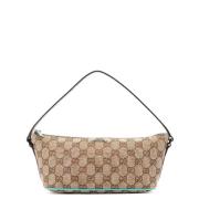 Gucci Vintage Pre-owned Canvas gucci-vskor Beige, Dam