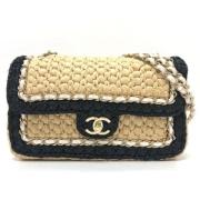 Chanel Vintage Pre-owned Tyg chanel-vskor Beige, Dam