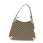 Gucci Vintage Pre-owned Canvas gucci-vskor Beige, Dam