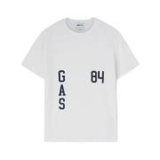 GAS Kortärmad T-shirt White, Herr