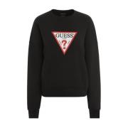 Guess Crewneck Sweatshirt Black, Dam