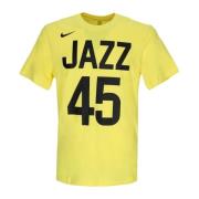 Nike Utah Jazz NBA Tee Mitchell 45 Yellow, Herr