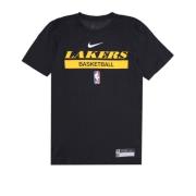 Nike NBA Lakers Tränings Tee Svart Black, Herr