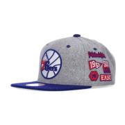 Mitchell & Ness NBA Melton Patch Snapback Keps Gray, Herr