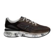 Premiata Mesh och Mocka Sneakers Brown, Herr