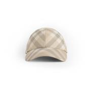 Burberry Check Baseball Cap Beige, Dam