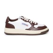 Autry Läderfärgblock Sneakers Vit/Brun Brown, Herr