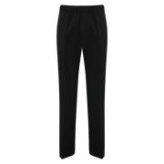 Dsquared2 Svarta ulljoggers med elastisk midja Black, Herr