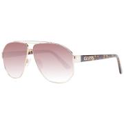 Guess Guld Kvinnors Aviator Solglasögon Multicolor, Unisex